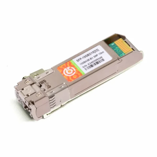 Transceiver SFP+ Bidireccional 10G, Monomodo BX-D, Downstream, alcance 10km, 1330nm-TX/1270nm-RX, LC Simplex, Compatibilidad E0N